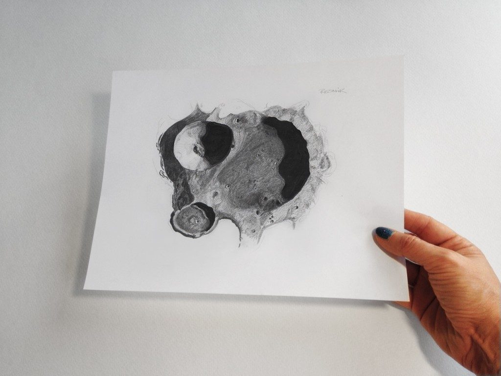 Resnik crater print by Bettina Forget