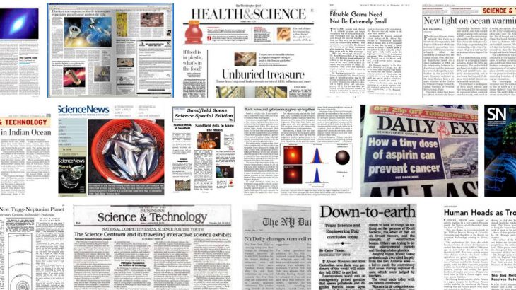science newspaper headlines
