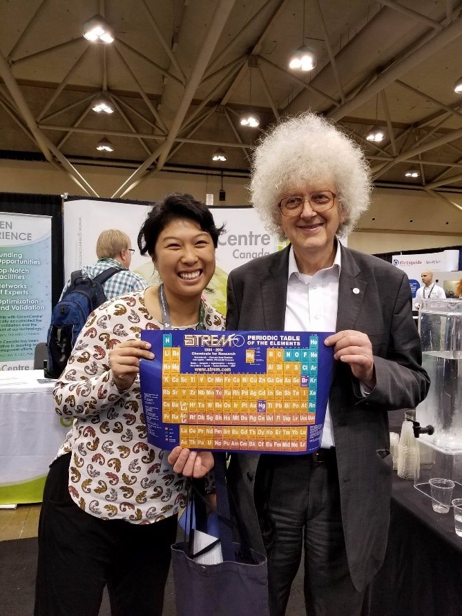 Sir Martyn Poliakoff and Connie Tang