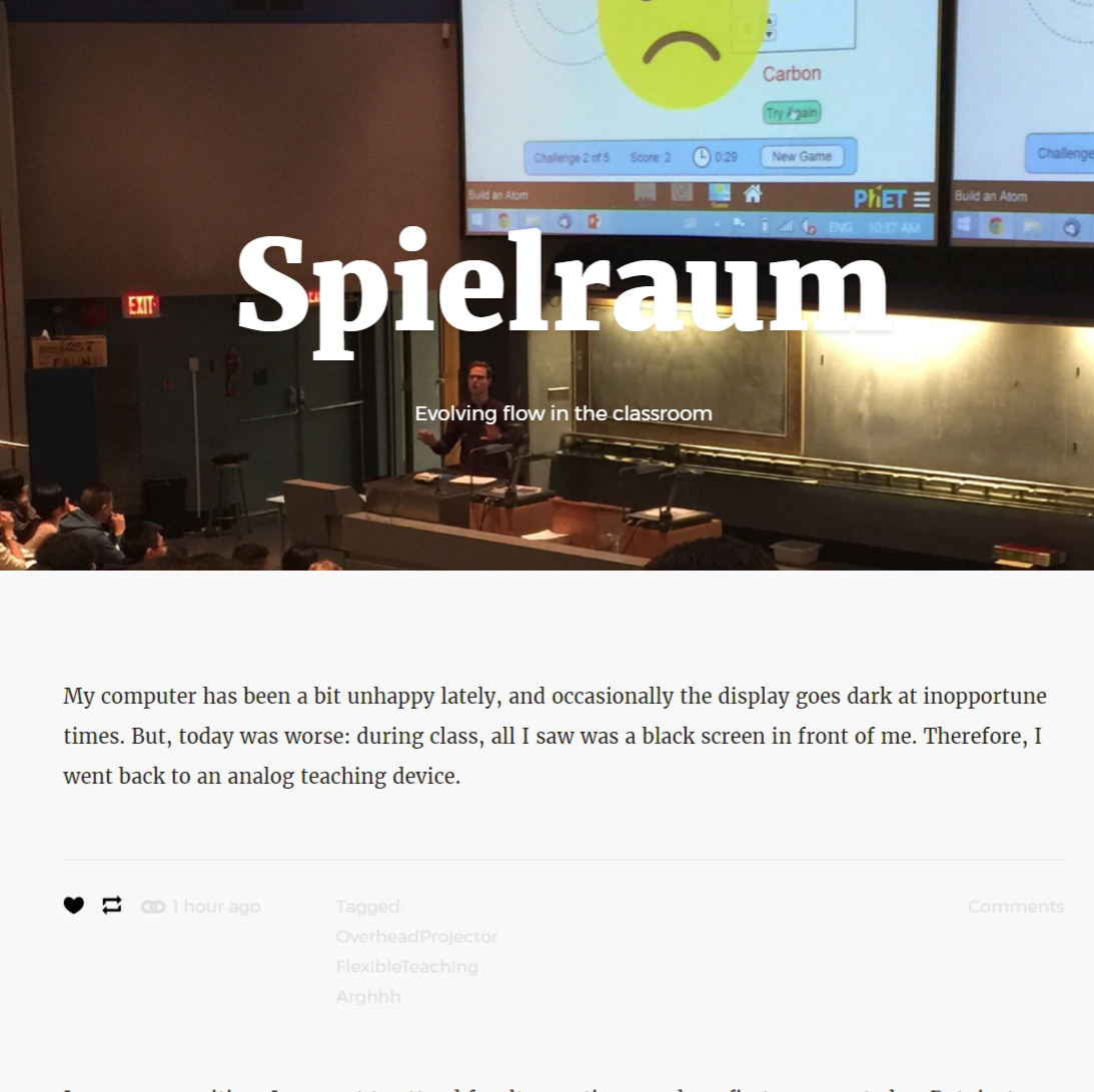 Spielraum Blog