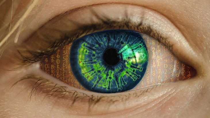 Coronavirus eye - data by Matrix cc0 via pixabay
